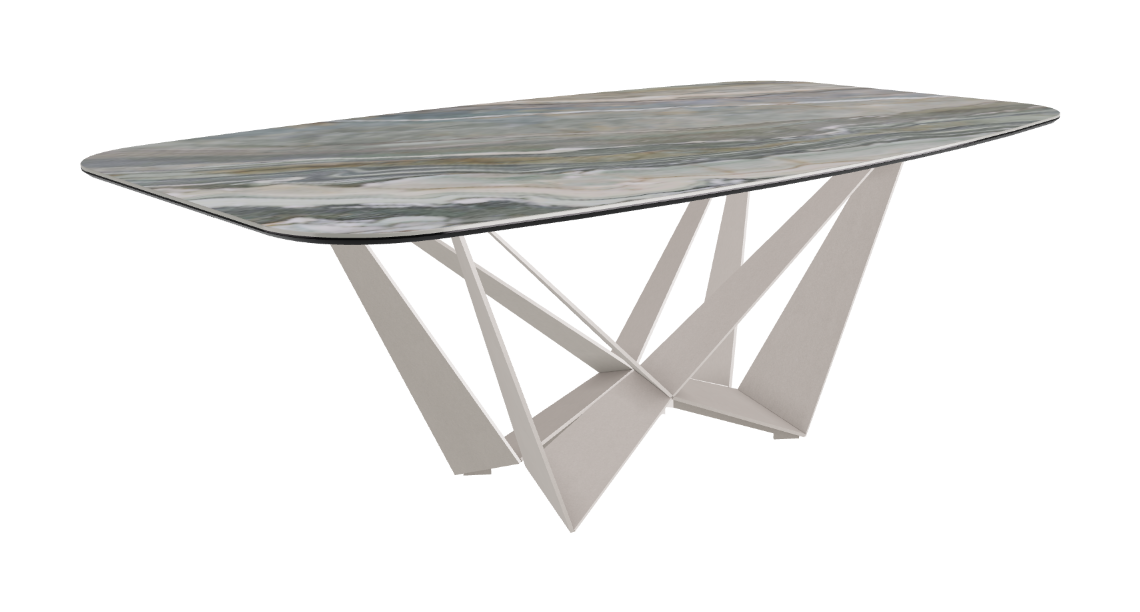 Cattelan Italia Skorpio Keramik Barrel Shaped Dining Table 200 & 240