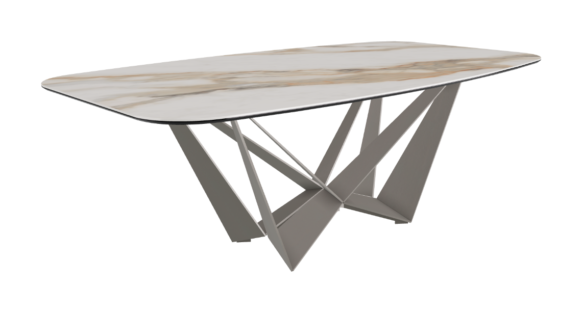 Cattelan Italia Skorpio Keramik Barrel Shaped Dining Table 200 & 240