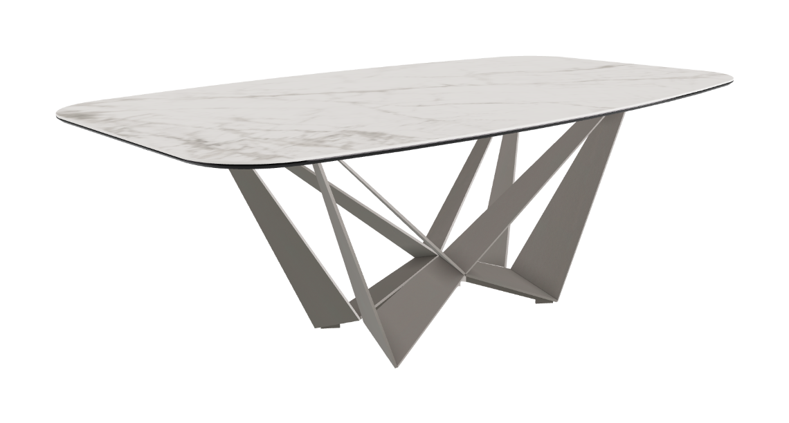 Cattelan Italia Skorpio Keramik Barrel Shaped Dining Table 200 & 240