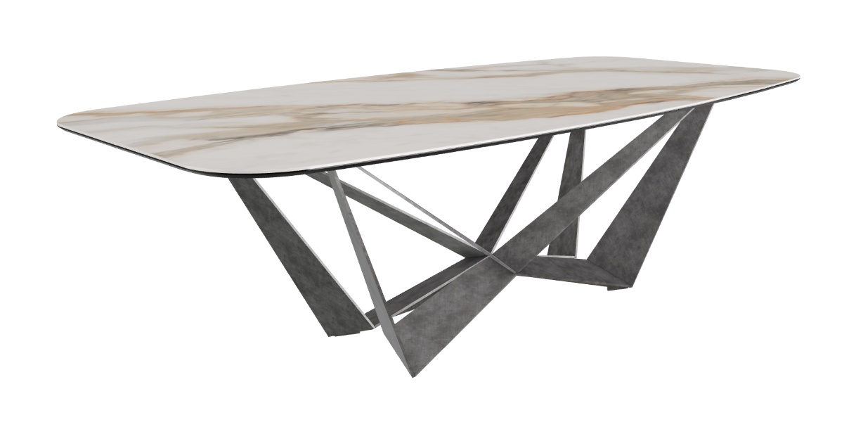 Cattelan Italia Skorpio Keramik Barrel Shaped Dining Table 200 & 240