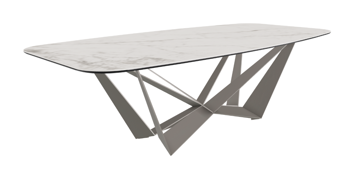 Cattelan Italia Skorpio Keramik Barrel Shaped Dining Table 200 & 240