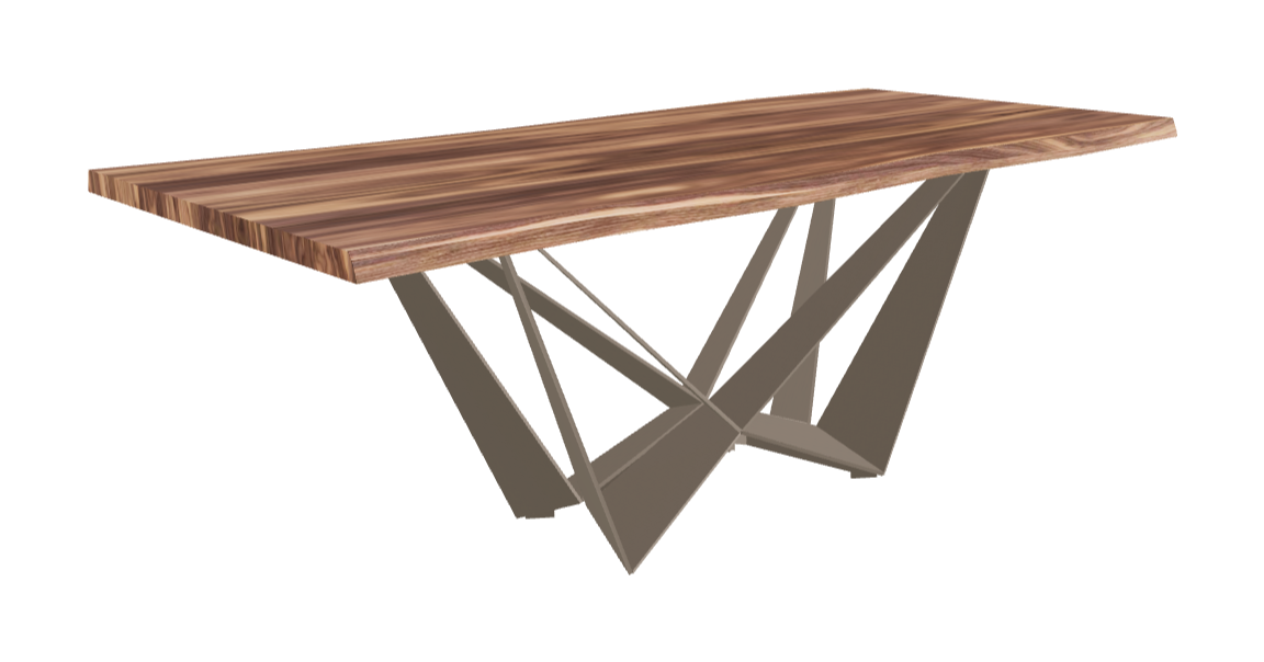 Cattelan Italia Skorpio Wood Live Edged Dining Table