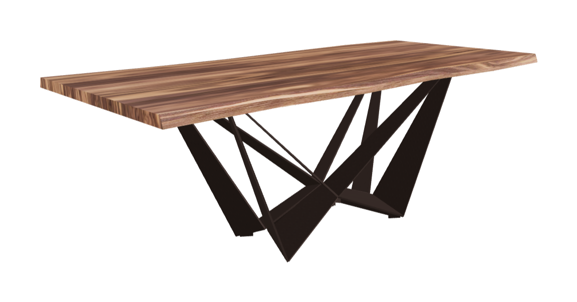 Cattelan Italia Skorpio Wood Live Edged Dining Table