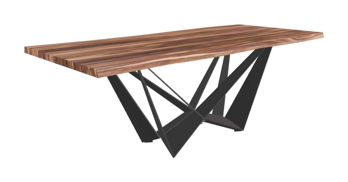 Cattelan Italia Skorpio Wood Live Edged Dining Table