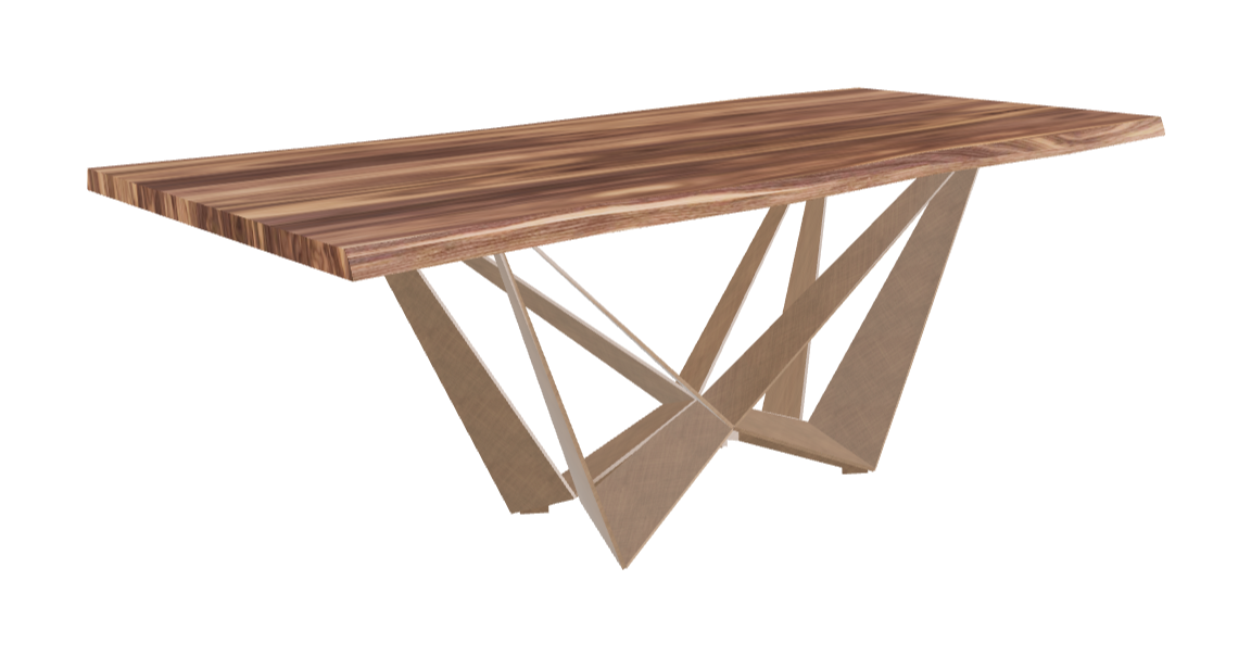 Cattelan Italia Skorpio Wood Live Edged Dining Table