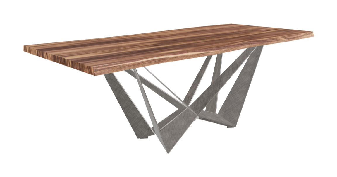 Cattelan Italia Skorpio Wood Live Edged Dining Table