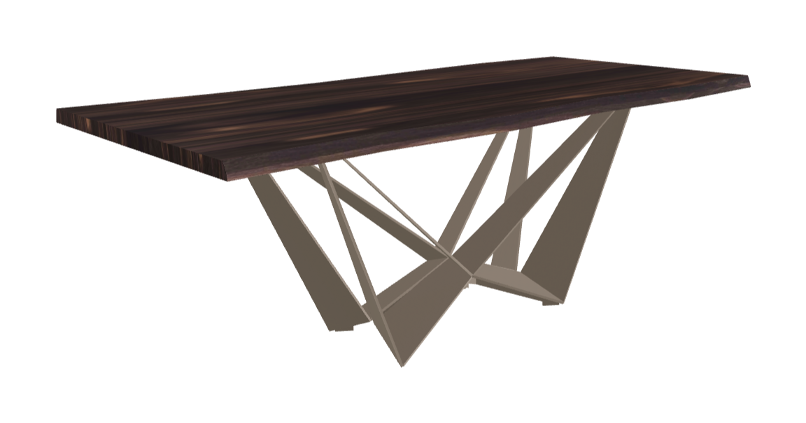 Cattelan Italia Skorpio Wood Live Edged Dining Table