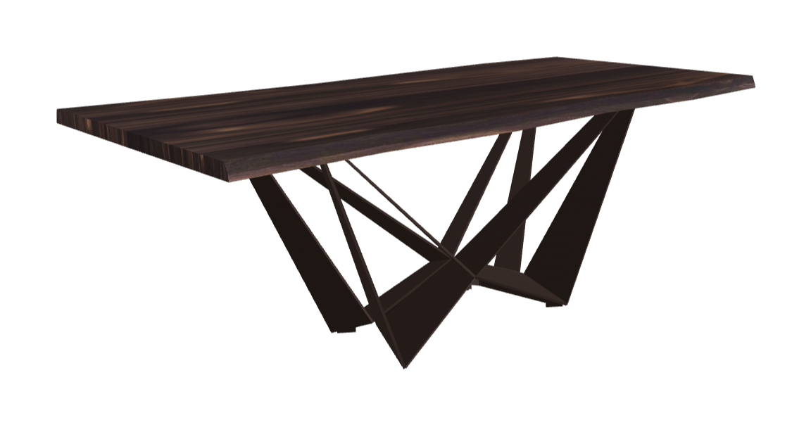 Cattelan Italia Skorpio Wood Live Edged Dining Table