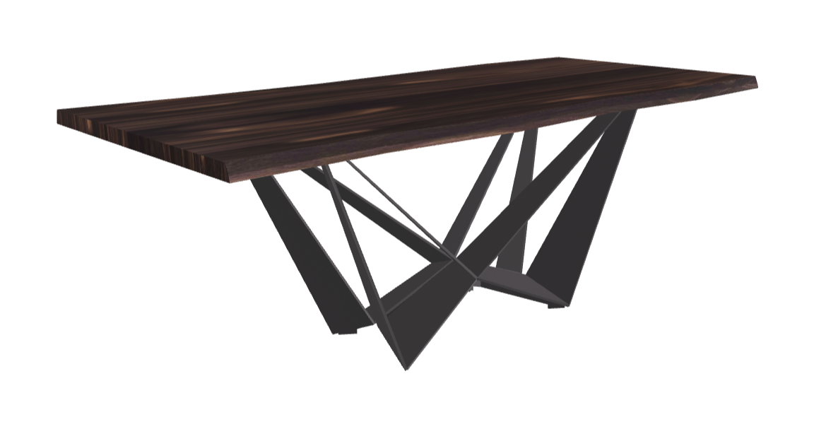 Cattelan Italia Skorpio Wood Live Edged Dining Table