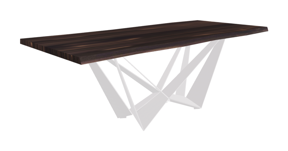 Cattelan Italia Skorpio Wood Live Edged Dining Table