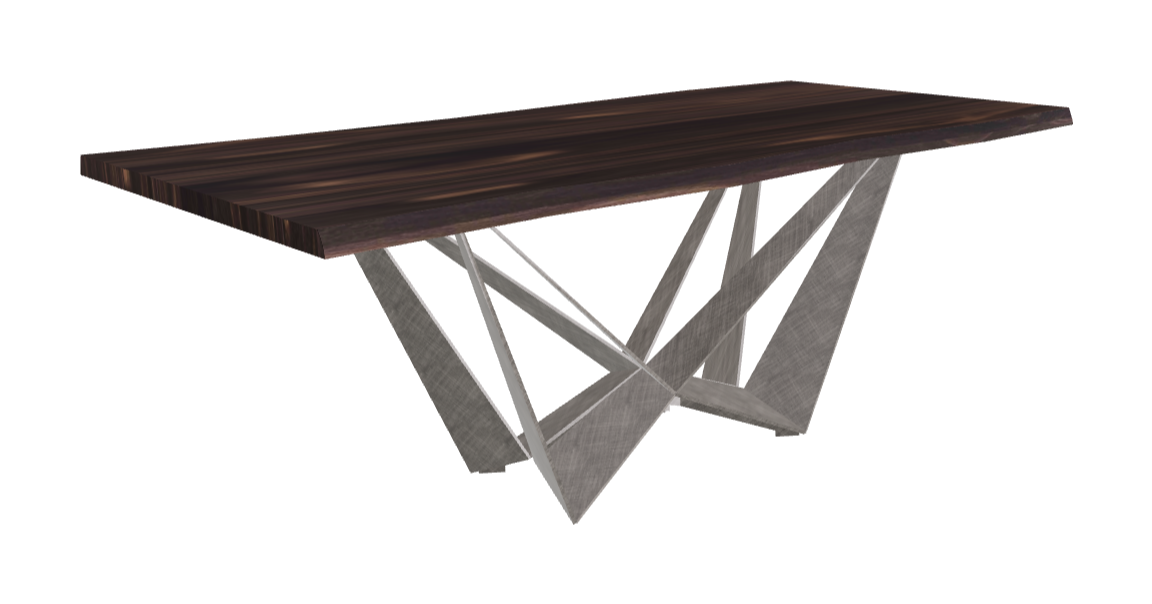 Cattelan Italia Skorpio Wood Live Edged Dining Table