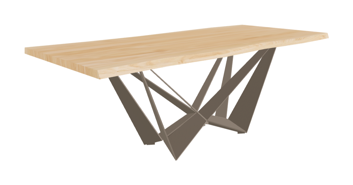 Cattelan Italia Skorpio Wood Live Edged Dining Table