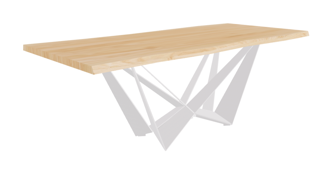 Cattelan Italia Skorpio Wood Live Edged Dining Table