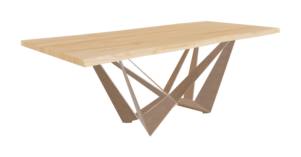 Cattelan Italia Skorpio Wood Live Edged Dining Table