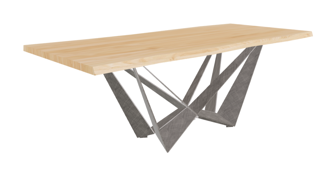 Cattelan Italia Skorpio Wood Live Edged Dining Table