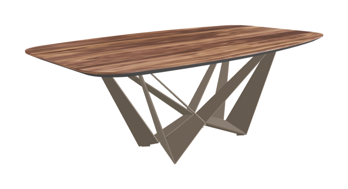 Cattelan Italia Skorpio Wood Barrel-Shaped Dining Table