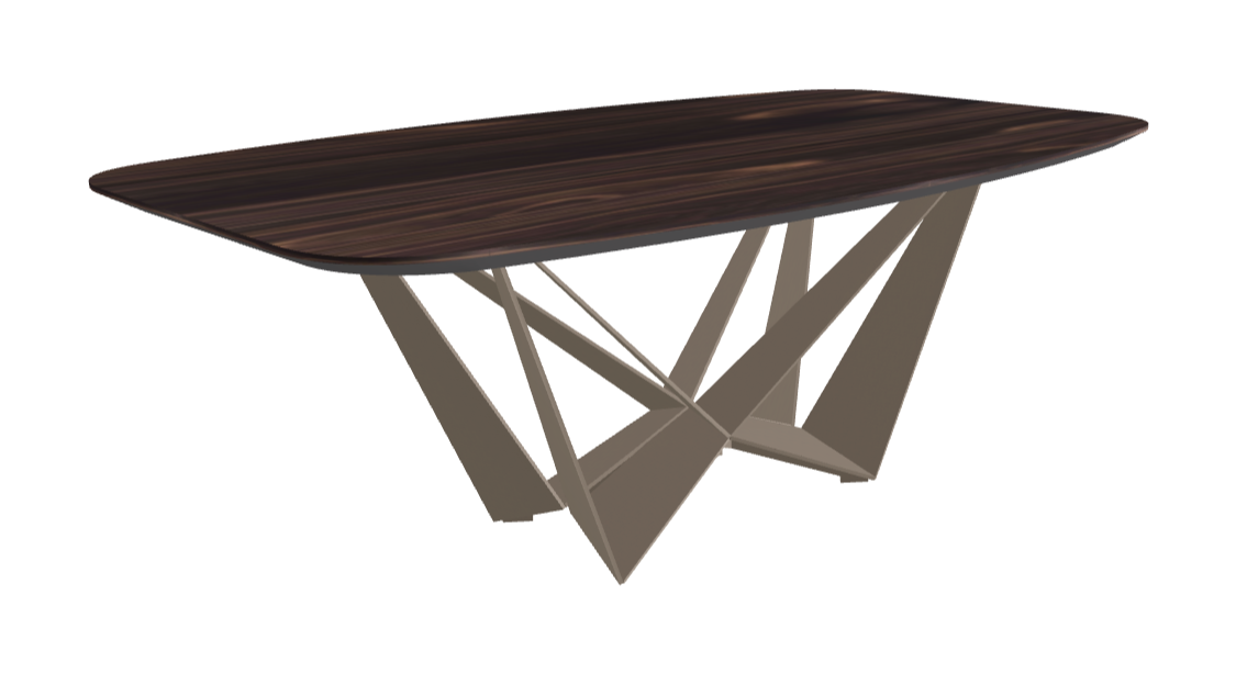 Cattelan Italia Skorpio Wood Barrel-Shaped Dining Table