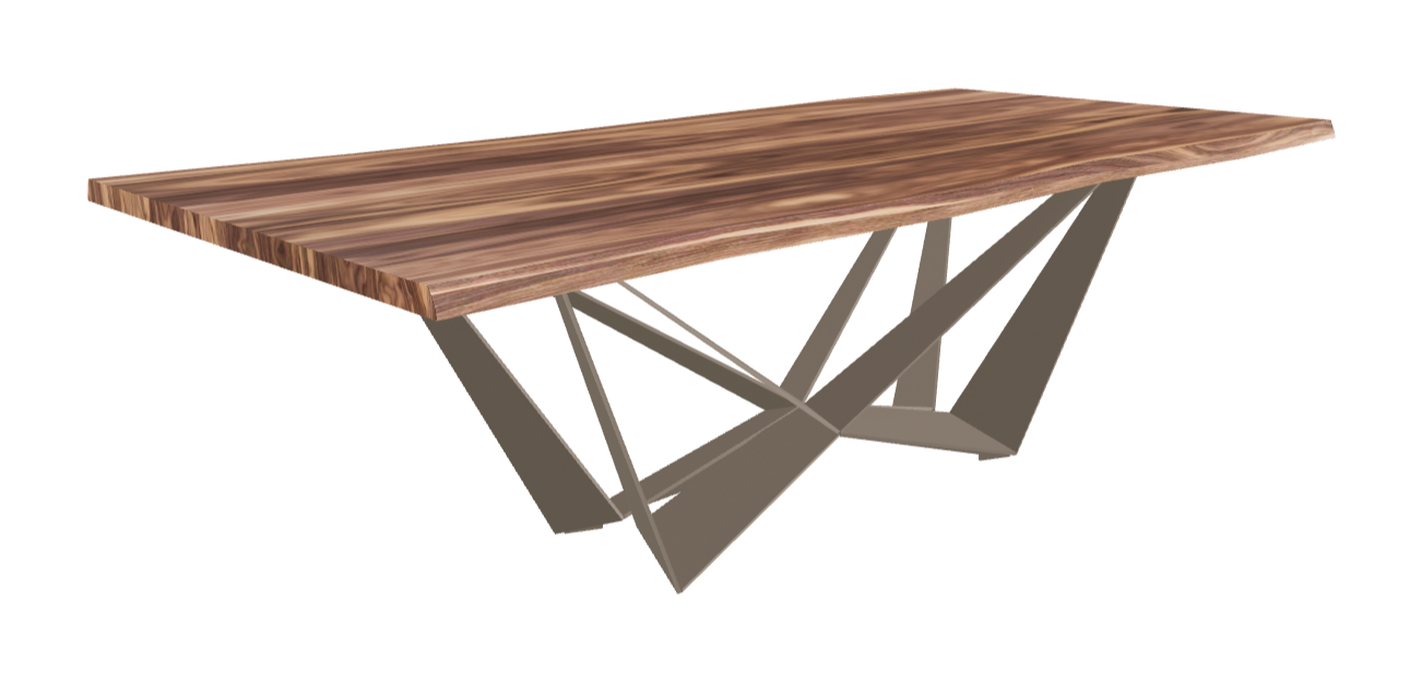 Cattelan Italia Skorpio Wood Live Edged Dining Table
