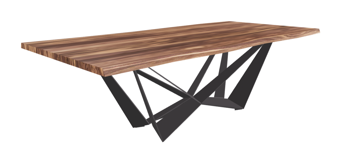 Cattelan Italia Skorpio Wood Live Edged Dining Table