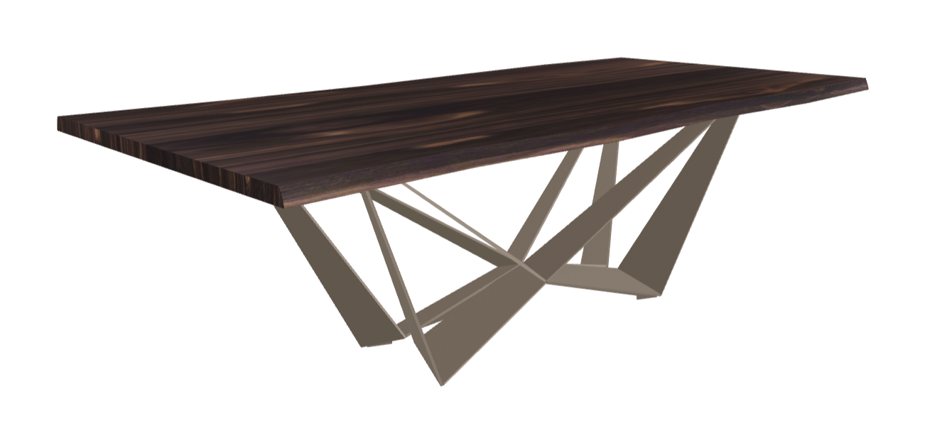 Cattelan Italia Skorpio Wood Live Edged Dining Table