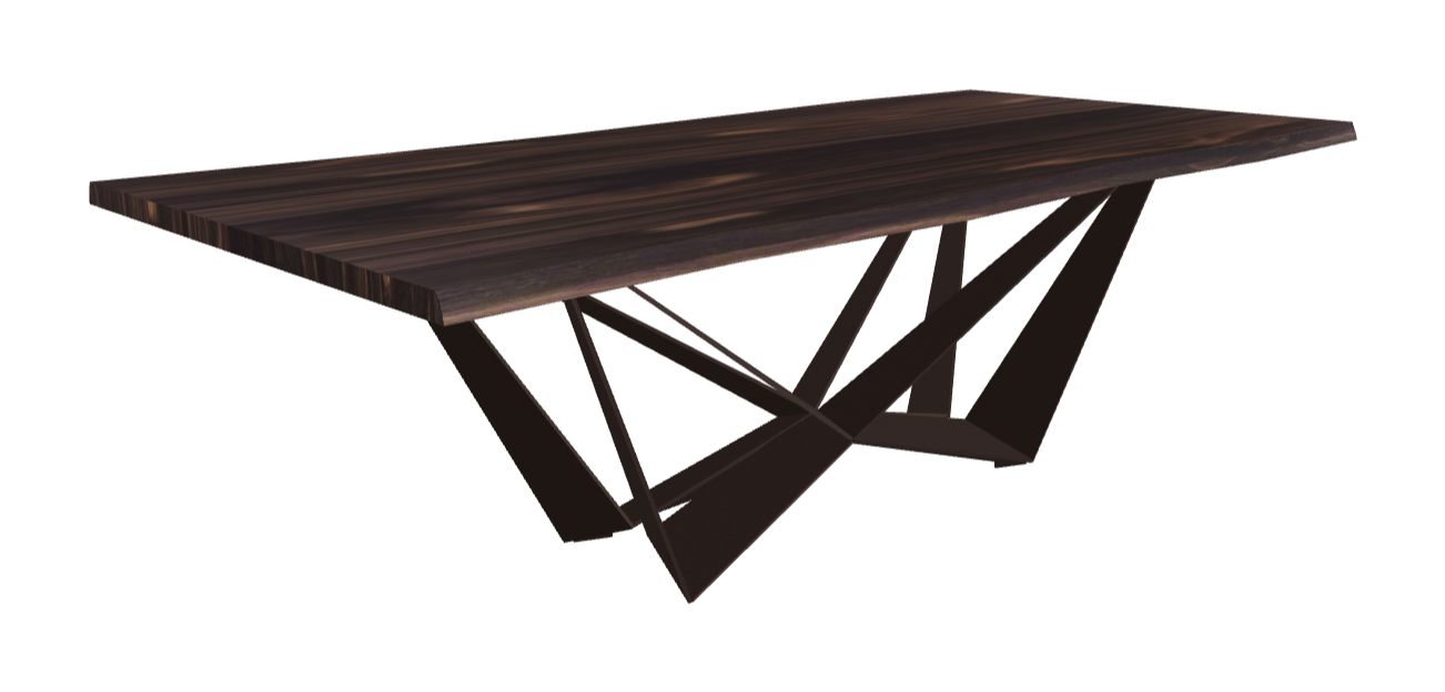 Cattelan Italia Skorpio Wood Live Edged Dining Table
