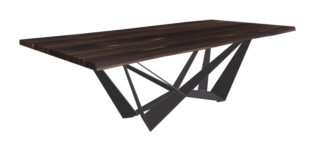 Cattelan Italia Skorpio Wood Live Edged Dining Table