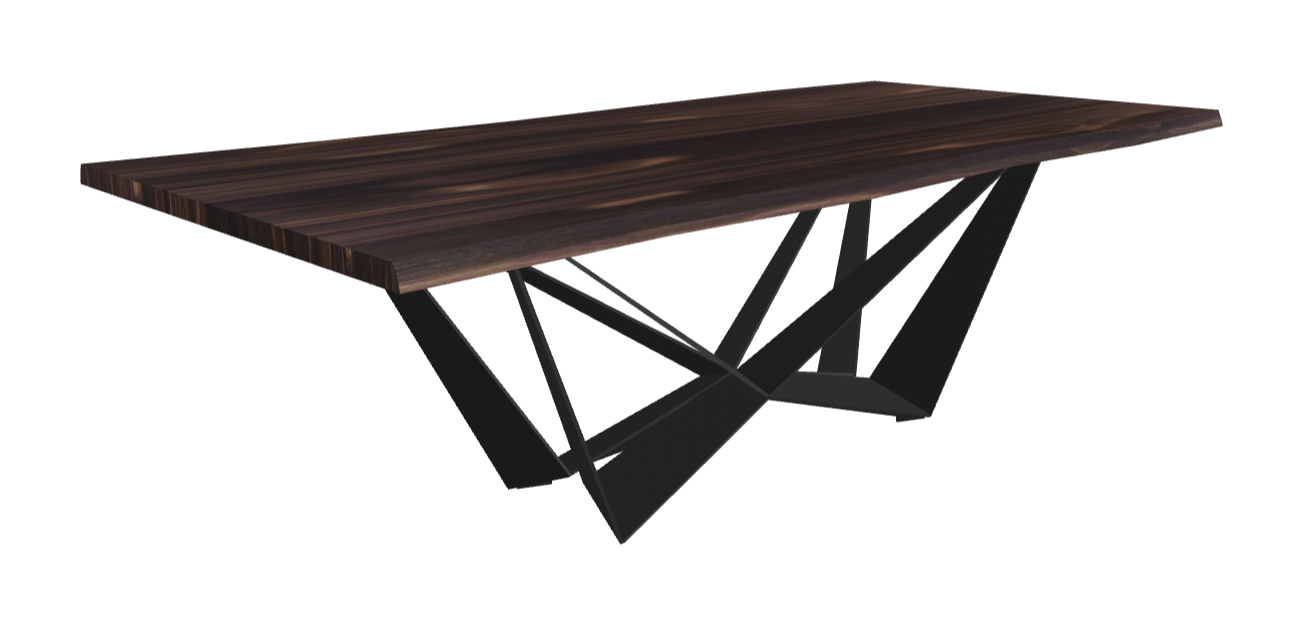 Cattelan Italia Skorpio Wood Live Edged Dining Table