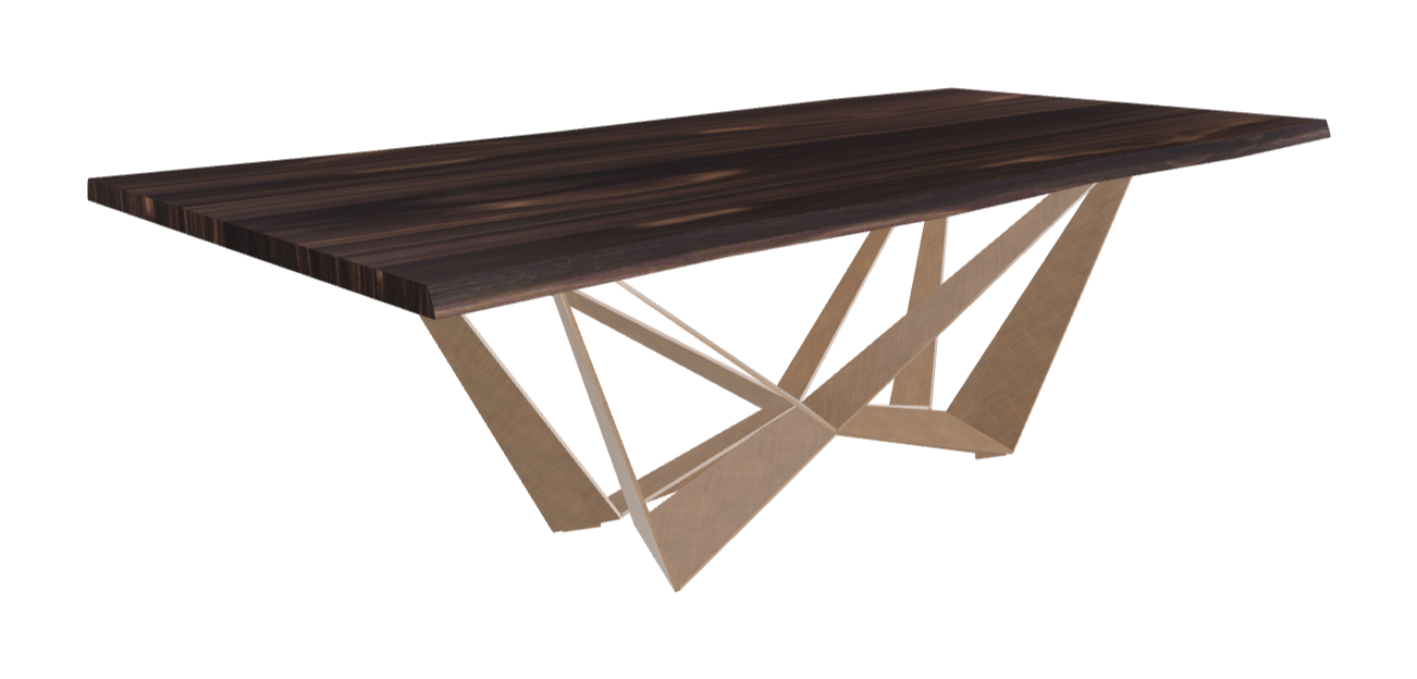 Cattelan Italia Skorpio Wood Live Edged Dining Table