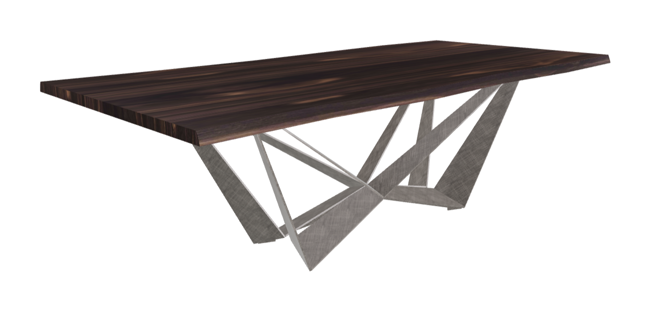 Cattelan Italia Skorpio Wood Live Edged Dining Table