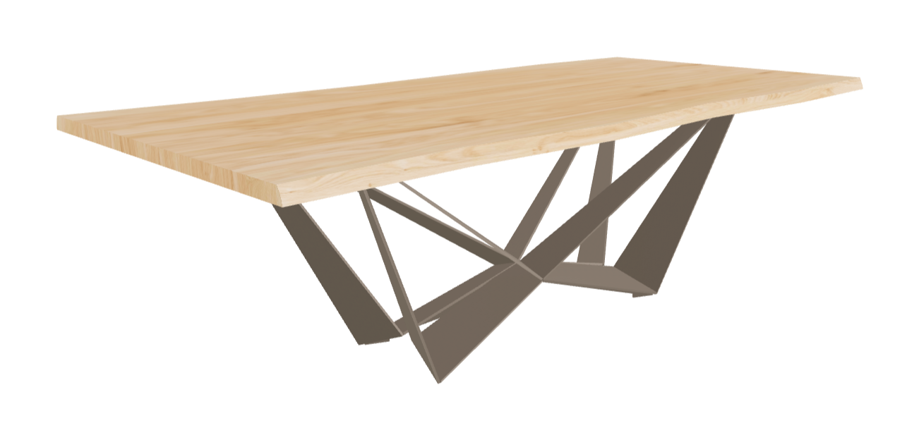 Cattelan Italia Skorpio Wood Live Edged Dining Table