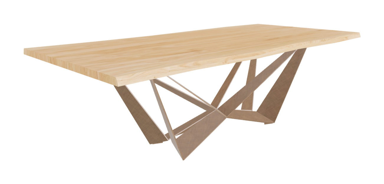Cattelan Italia Skorpio Wood Live Edged Dining Table