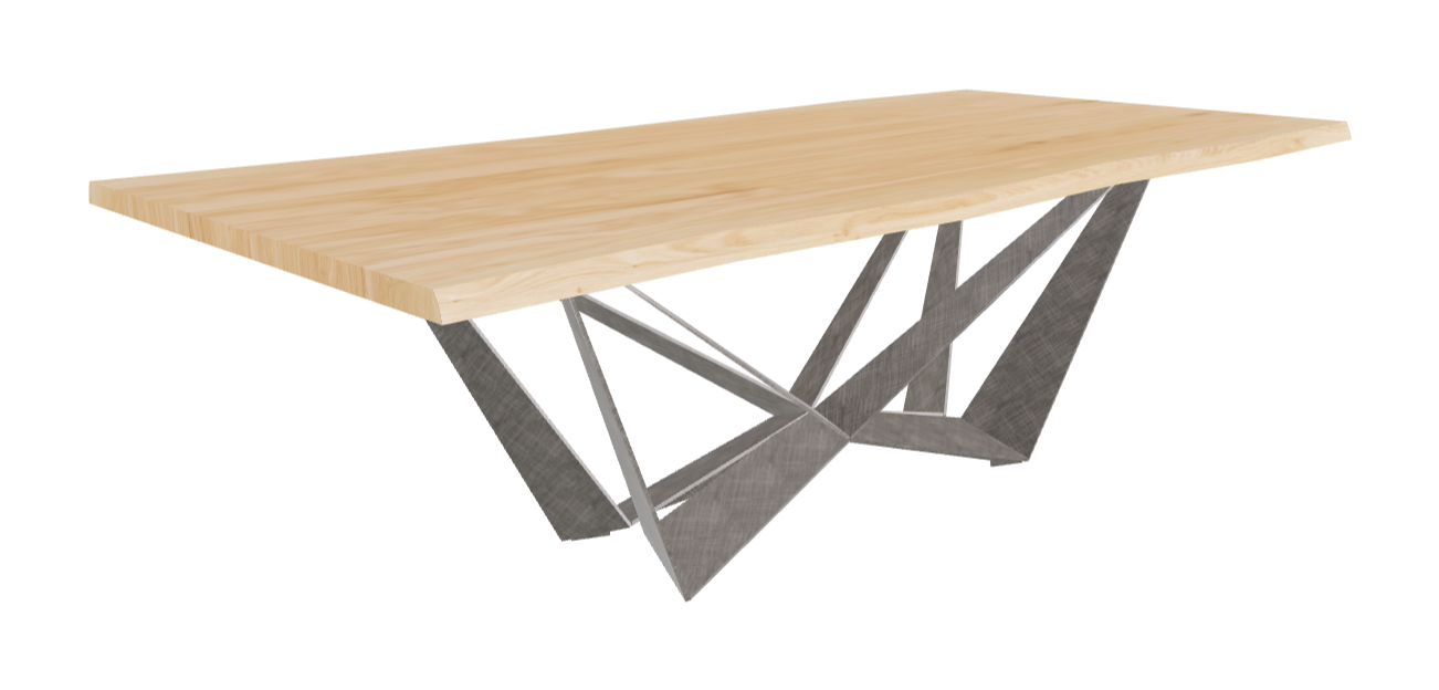 Cattelan Italia Skorpio Wood Live Edged Dining Table