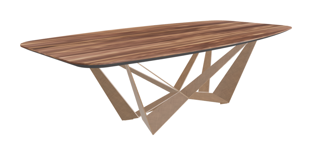 Cattelan Italia Skorpio Wood Barrel-Shaped Dining Table