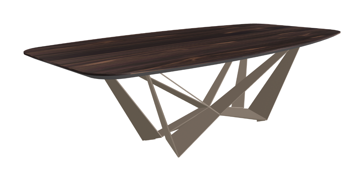 Cattelan Italia Skorpio Wood Barrel-Shaped Dining Table