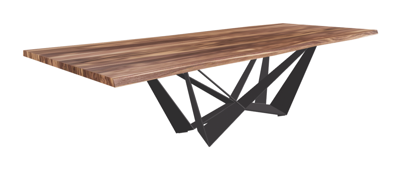 Cattelan Italia Skorpio Wood Live Edged Dining Table
