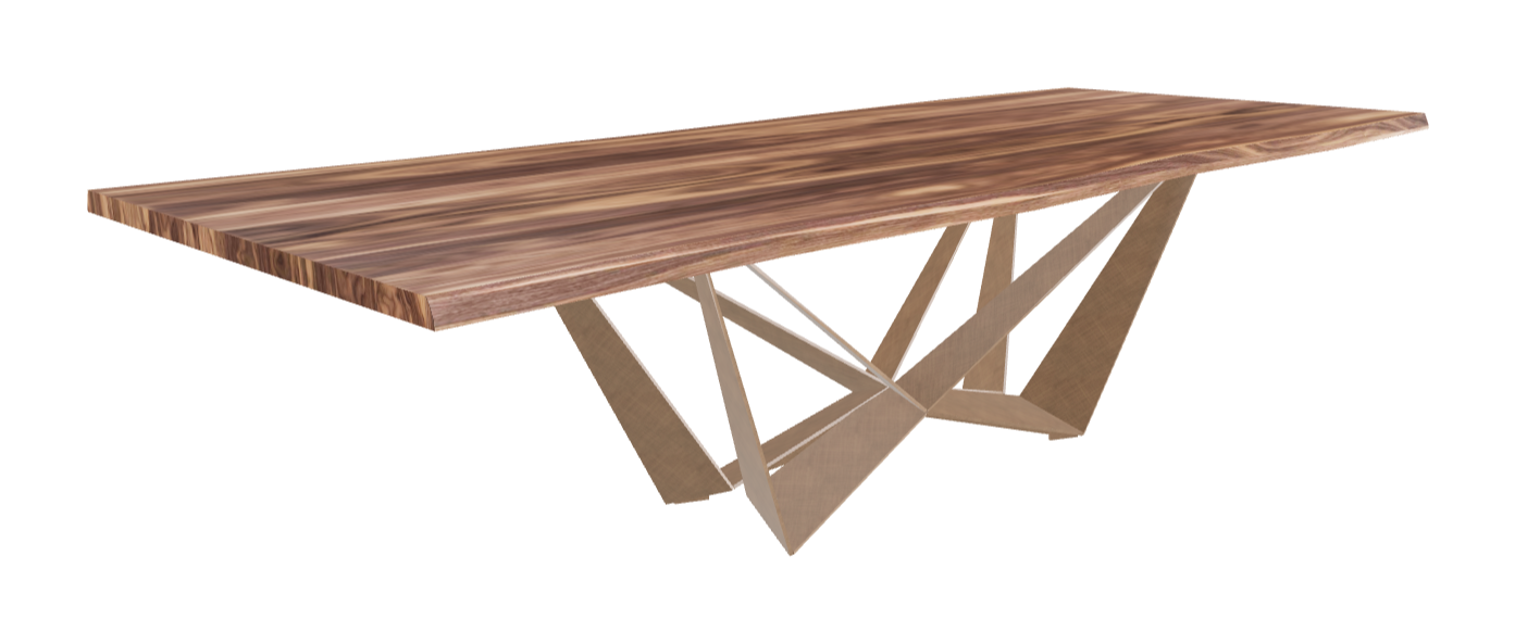 Cattelan Italia Skorpio Wood Live Edged Dining Table