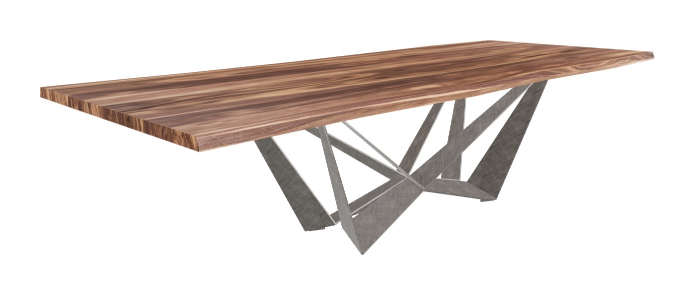 Cattelan Italia Skorpio Wood Live Edged Dining Table