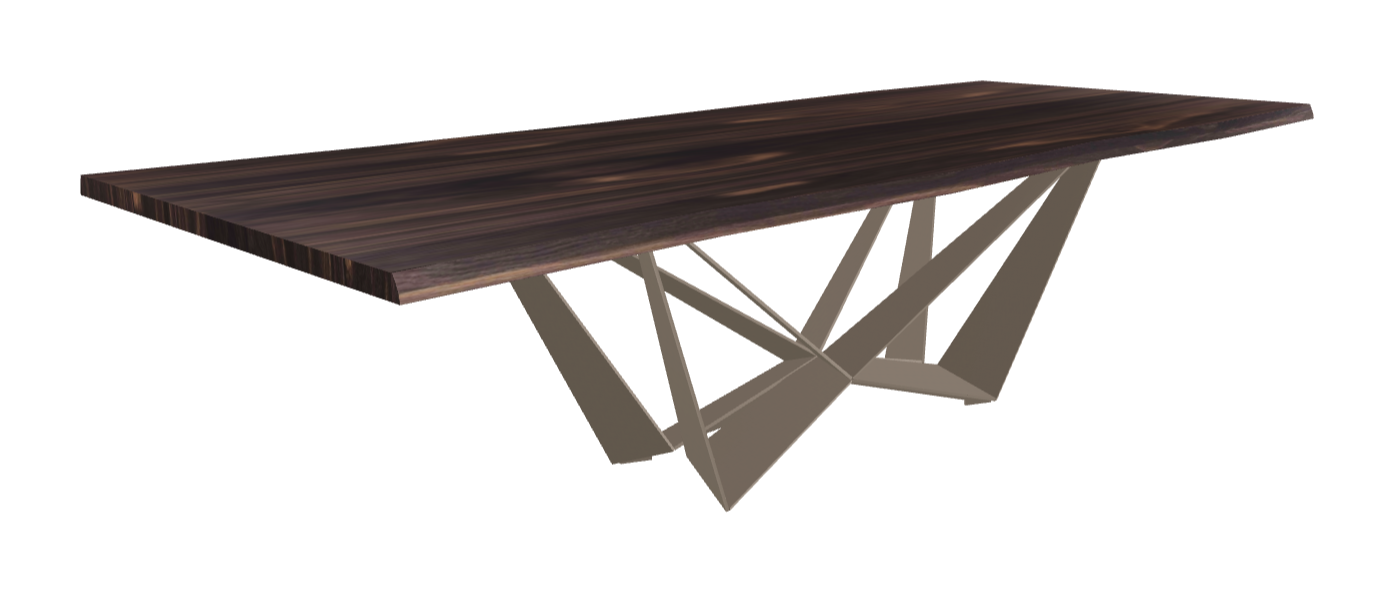 Cattelan Italia Skorpio Wood Live Edged Dining Table