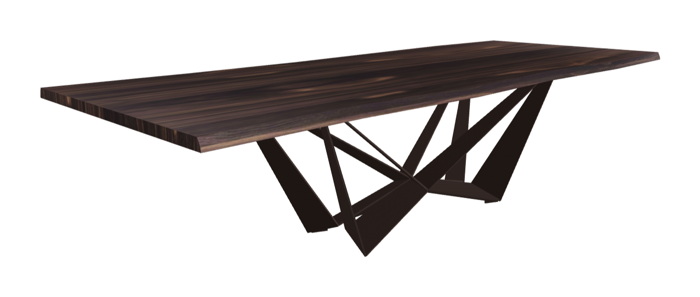 Cattelan Italia Skorpio Wood Live Edged Dining Table