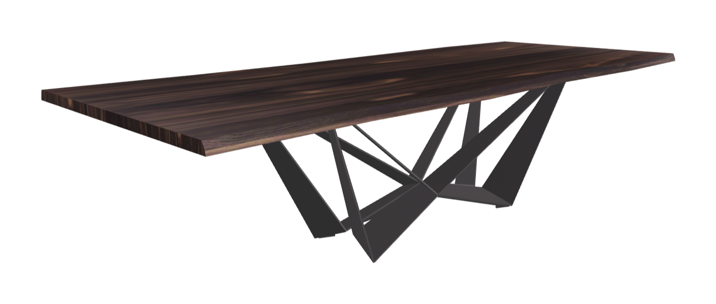 Cattelan Italia Skorpio Wood Live Edged Dining Table