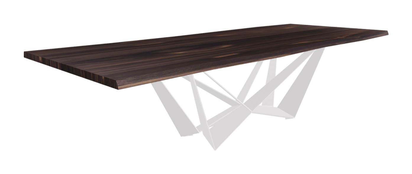 Cattelan Italia Skorpio Wood Live Edged Dining Table