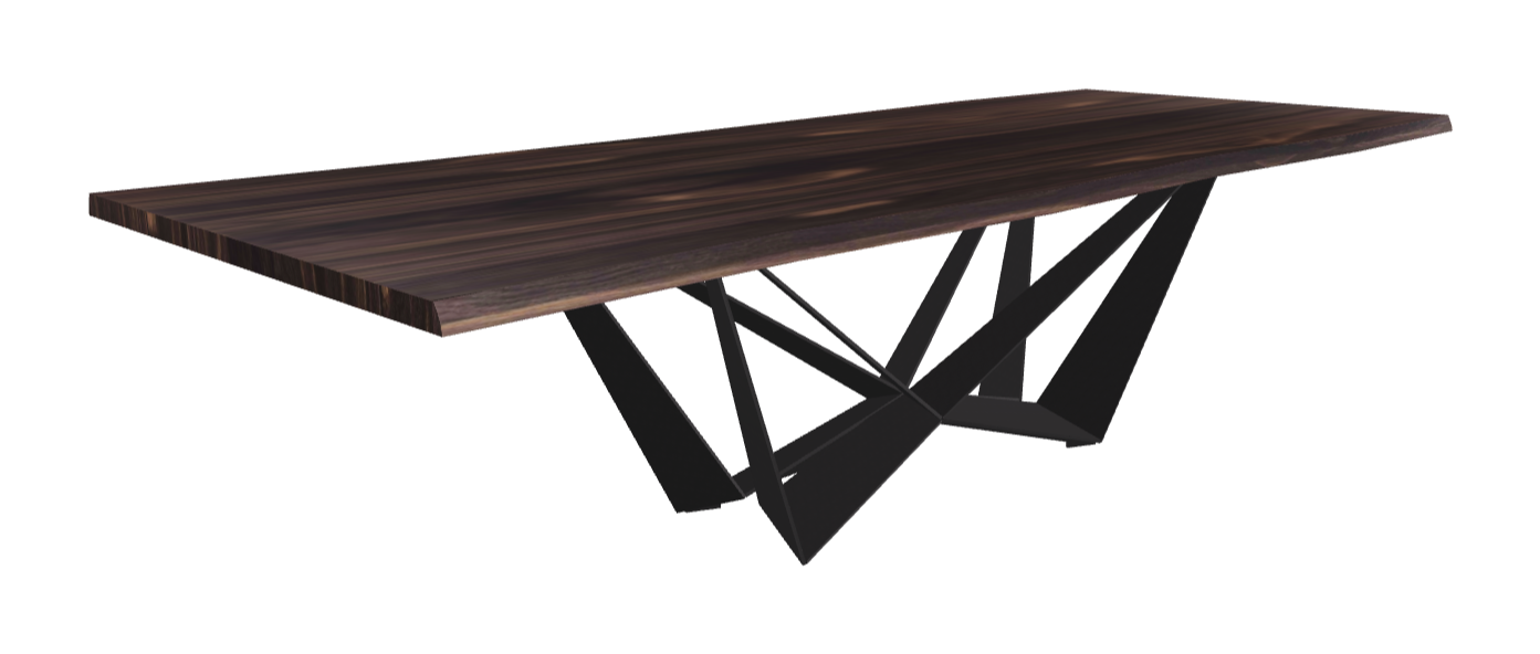 Cattelan Italia Skorpio Wood Live Edged Dining Table