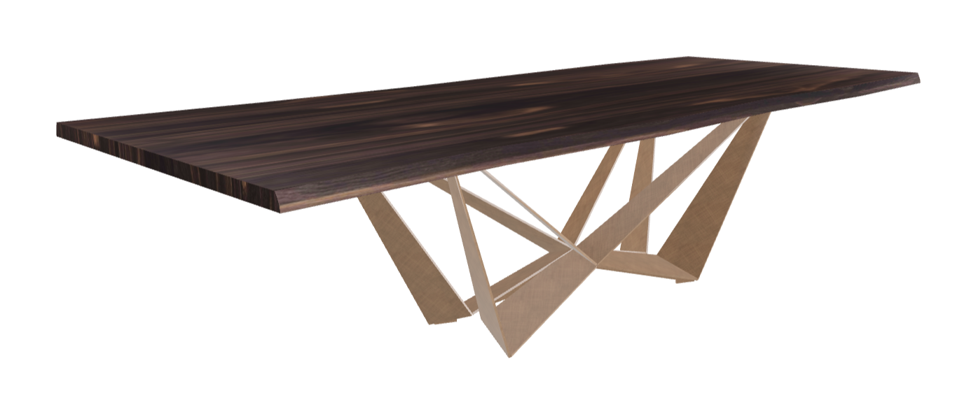 Cattelan Italia Skorpio Wood Live Edged Dining Table