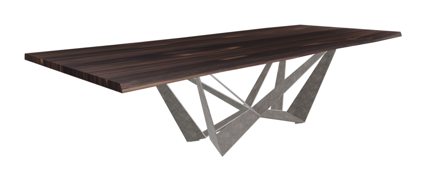 Cattelan Italia Skorpio Wood Live Edged Dining Table