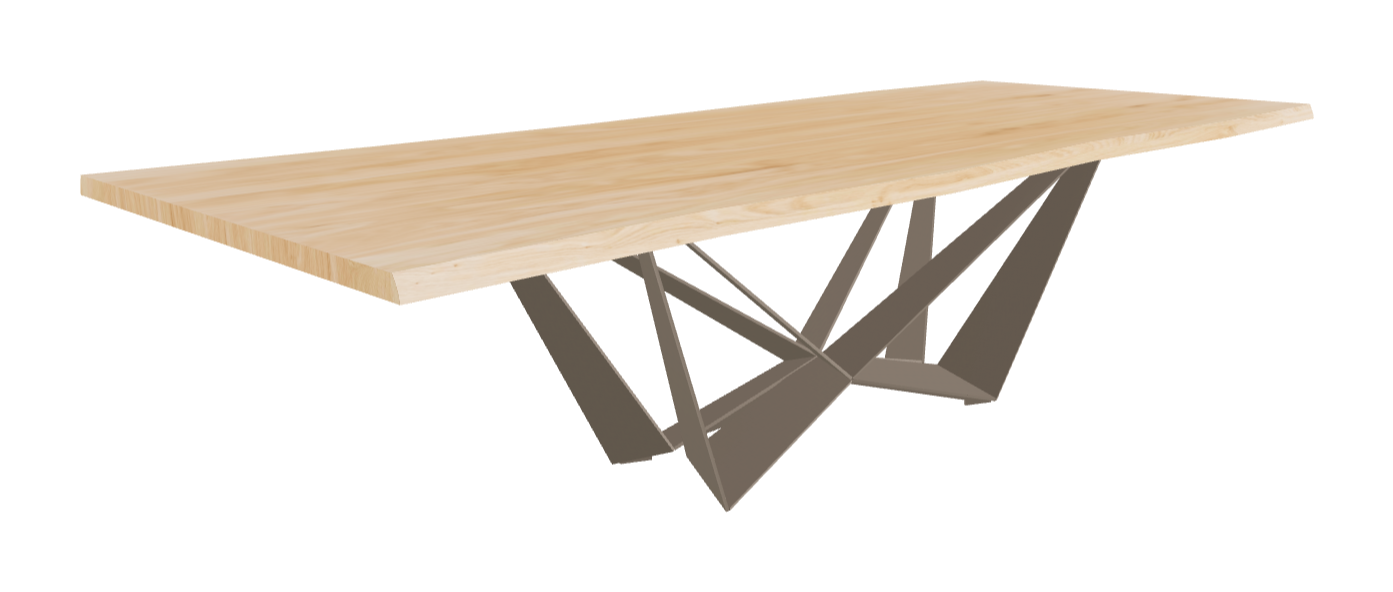 Cattelan Italia Skorpio Wood Live Edged Dining Table
