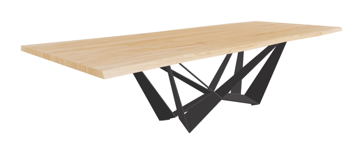 Cattelan Italia Skorpio Wood Live Edged Dining Table