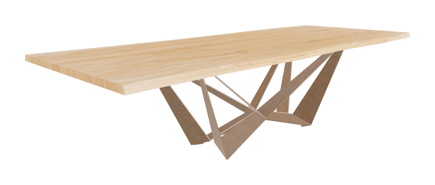 Cattelan Italia Skorpio Wood Live Edged Dining Table