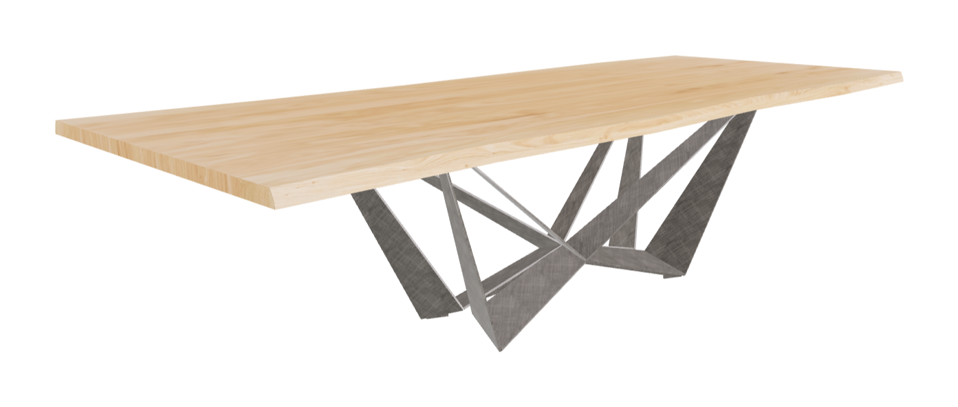 Cattelan Italia Skorpio Wood Live Edged Dining Table