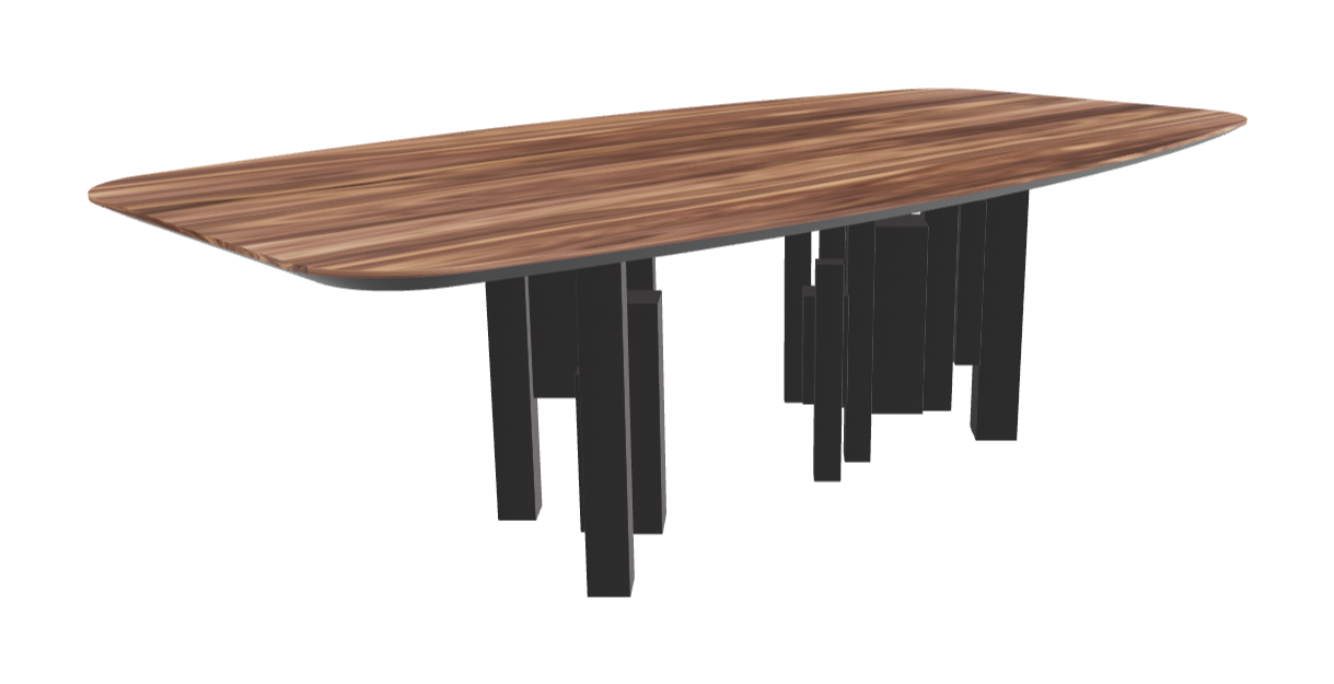 Cattelan Italia Skyline Wood Barrel-Shaped Dining Table