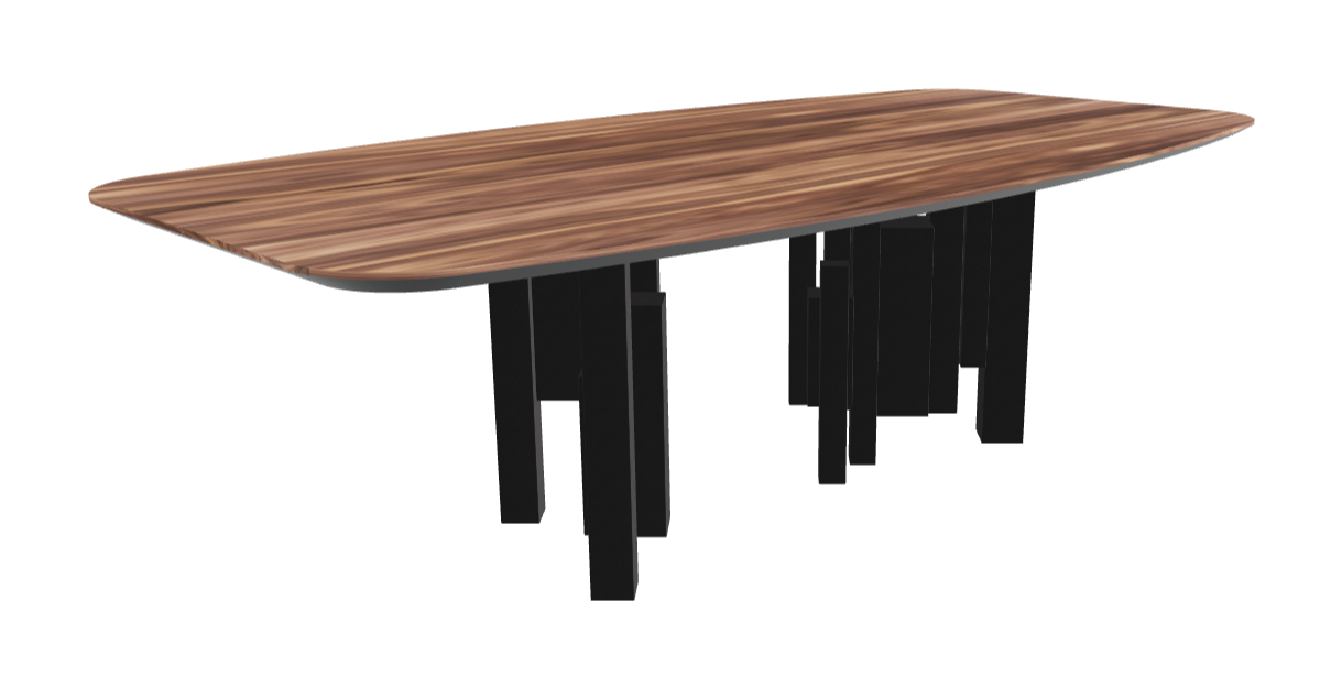 Cattelan Italia Skyline Wood Barrel-Shaped Dining Table